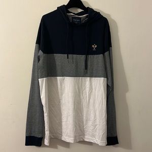 Mens Denim & Flower Hoodie